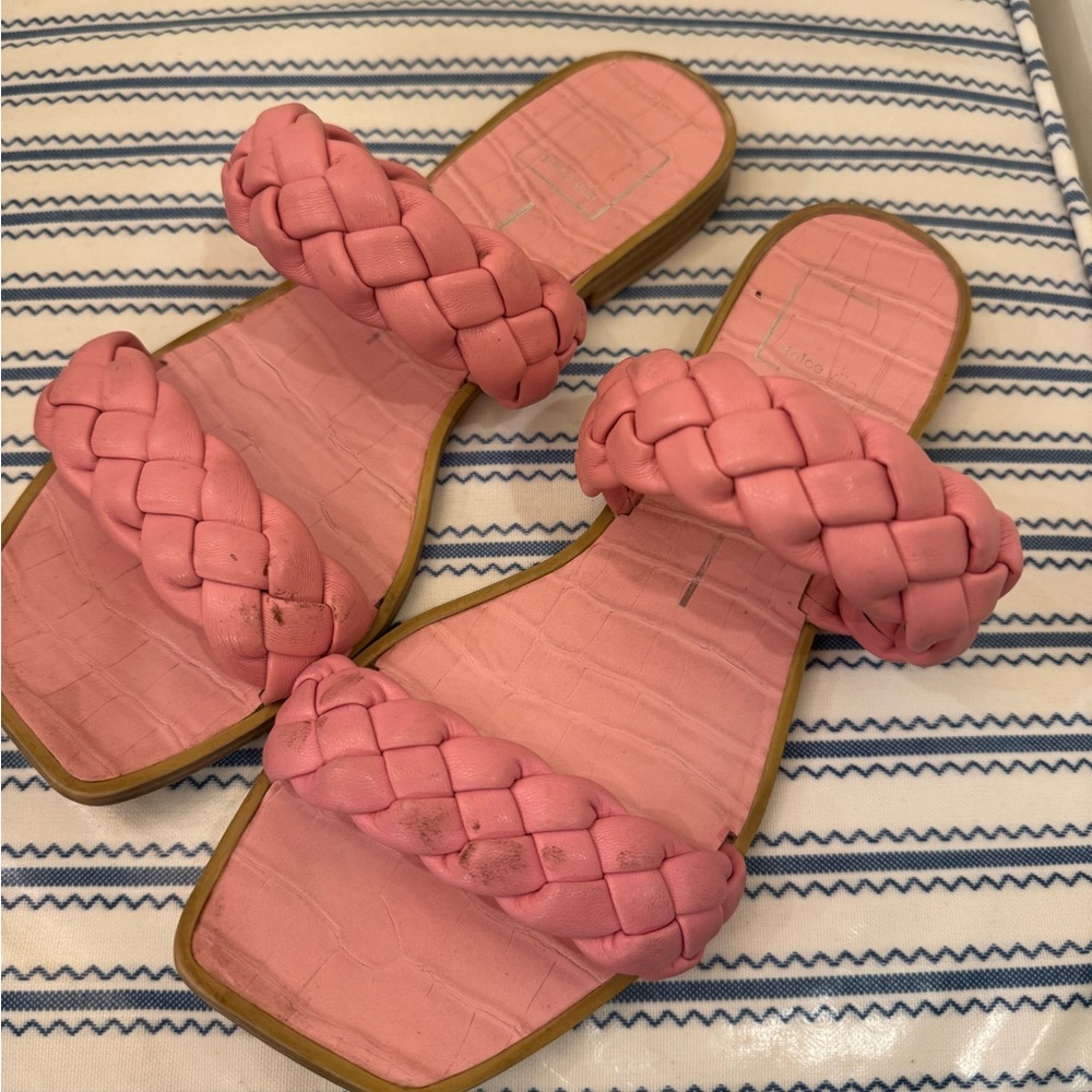 Dolce Vita Pink Braided Sandals